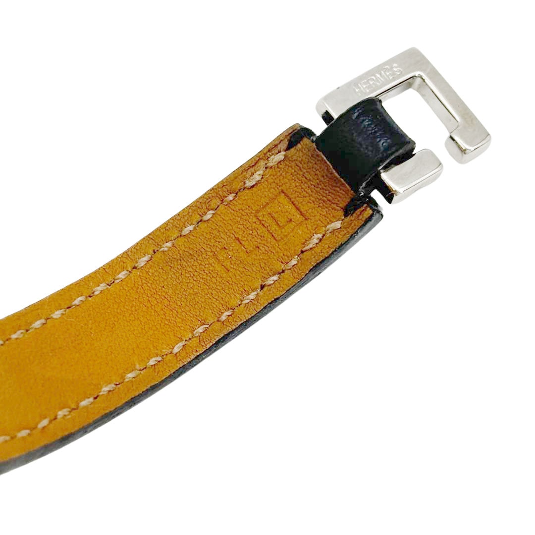 HERMES エルメス レザーブレスレット リヴァル ドゥブルトゥール