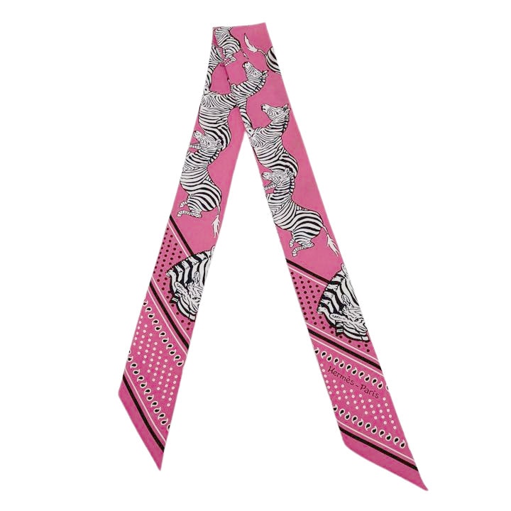 HERMES エルメス スカーフ ツイリー 『LES ZEBRES(シマウマ)』 シルク