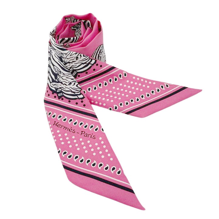 HERMES エルメス スカーフ ツイリー 『LES ZEBRES(シマウマ)』 シルク