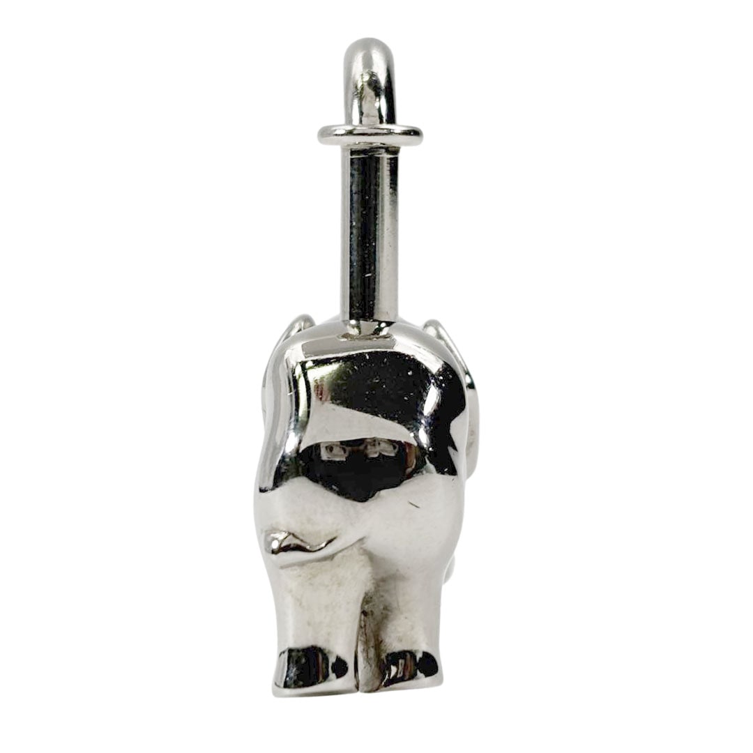 HERMES エルメス カデナ チャーム エレファント ゾウ 象 メタル