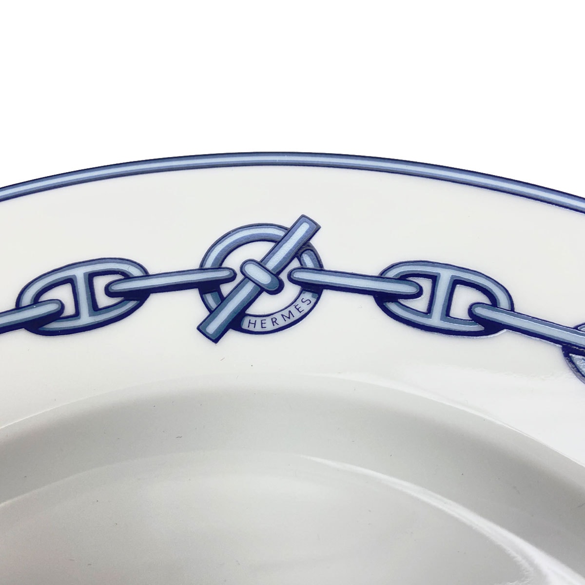 HERMES エルメス シェーヌダンクル お皿 陶器 プレート ホワイト