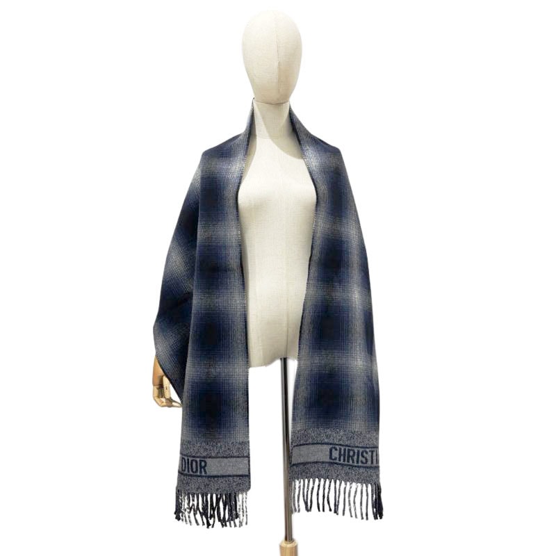 Christian Dior クリスチャンディオール ショール マフラー ウール100