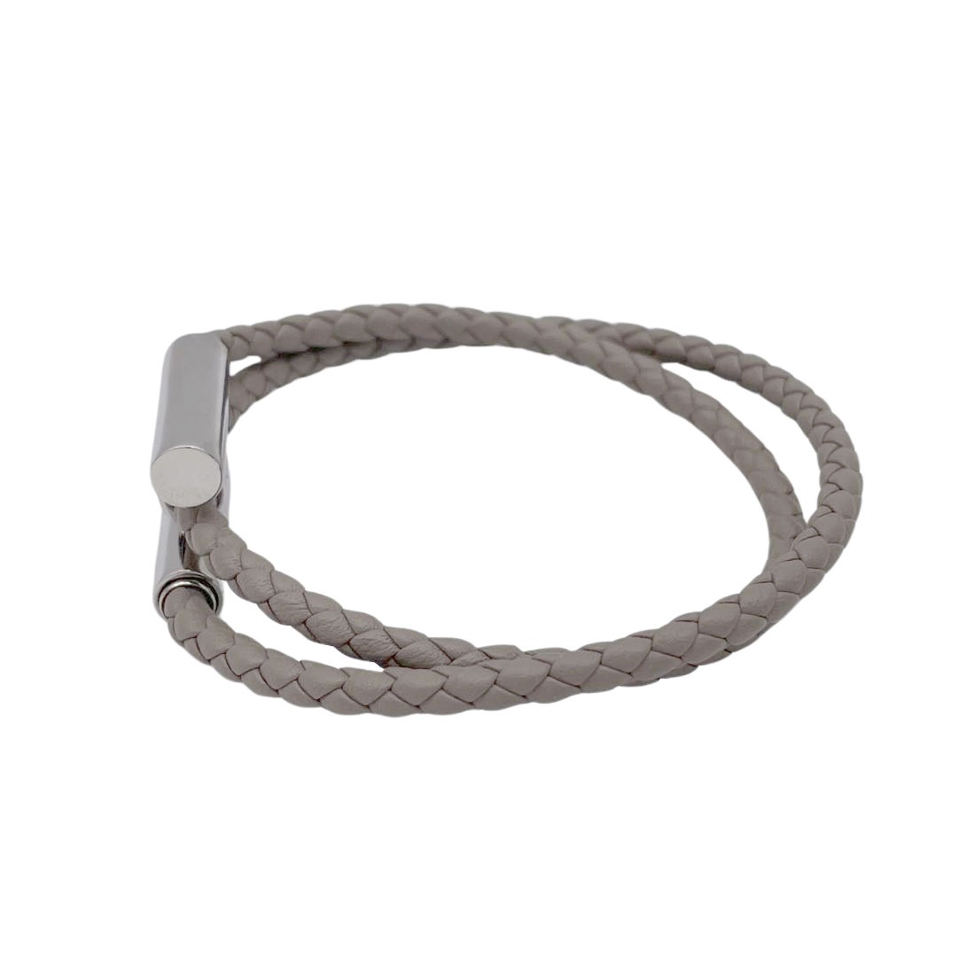 HERMES エルメス レザーブレスレット トゥルニ トレッセ 二重巻き