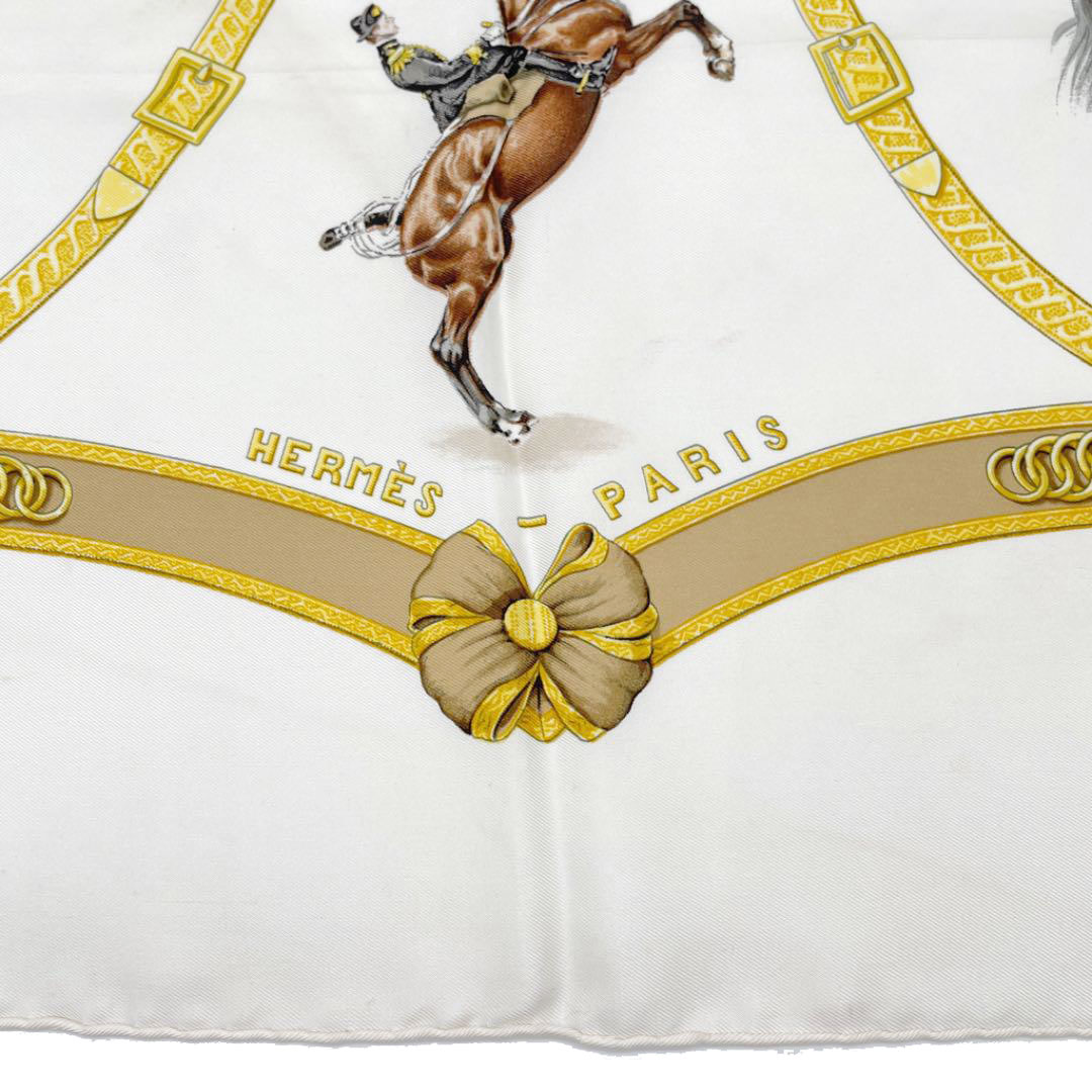 HERMES エルメス スカーフ カレ90 『ECOLE FRANCAISE D'EQUITATION