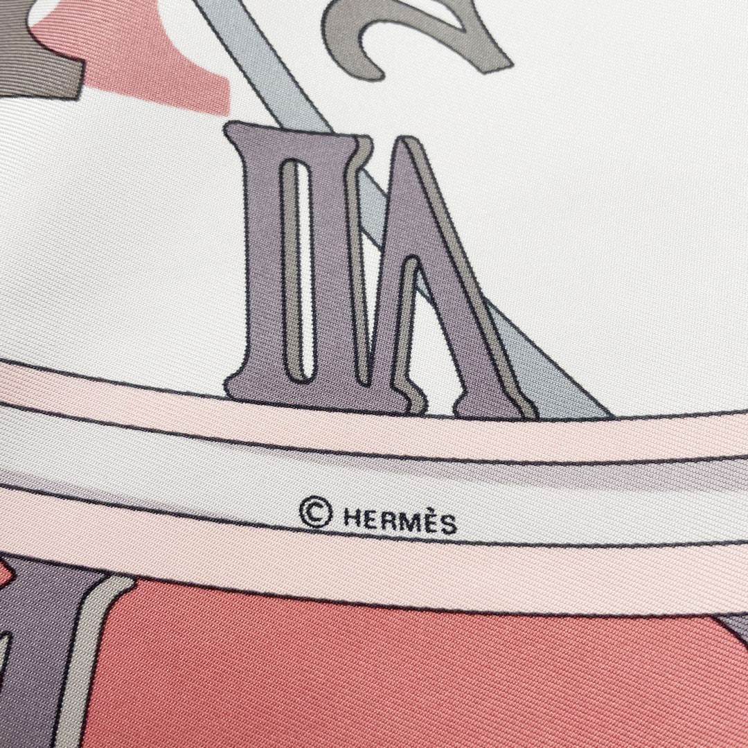 HERMES エルメス スカーフ カレ90 『MECANIQUE DU TEMPS(時の仕掛け