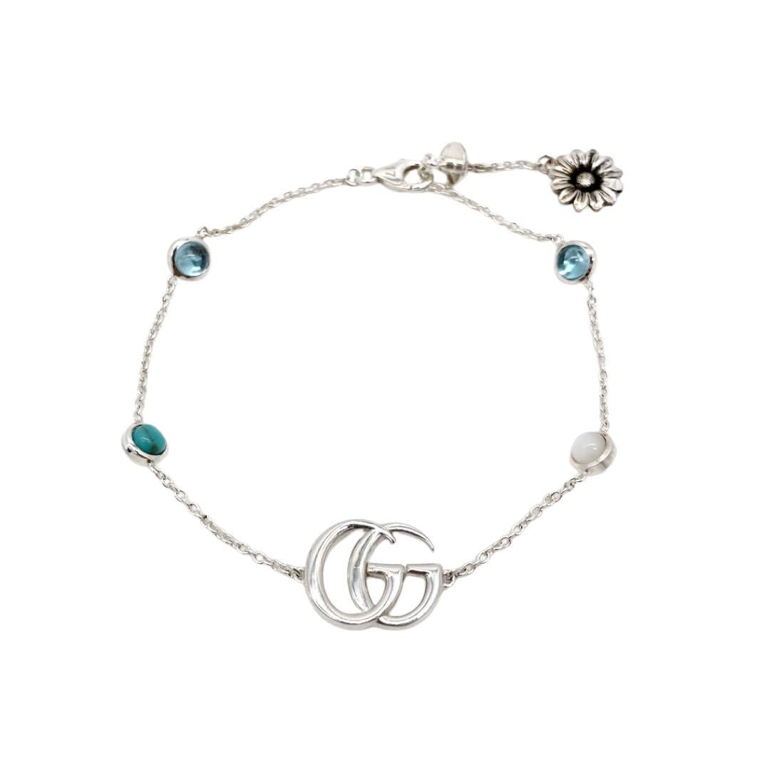 GUCCI グッチ ダブルG フラワー ブレスレット SV925 シルバー
