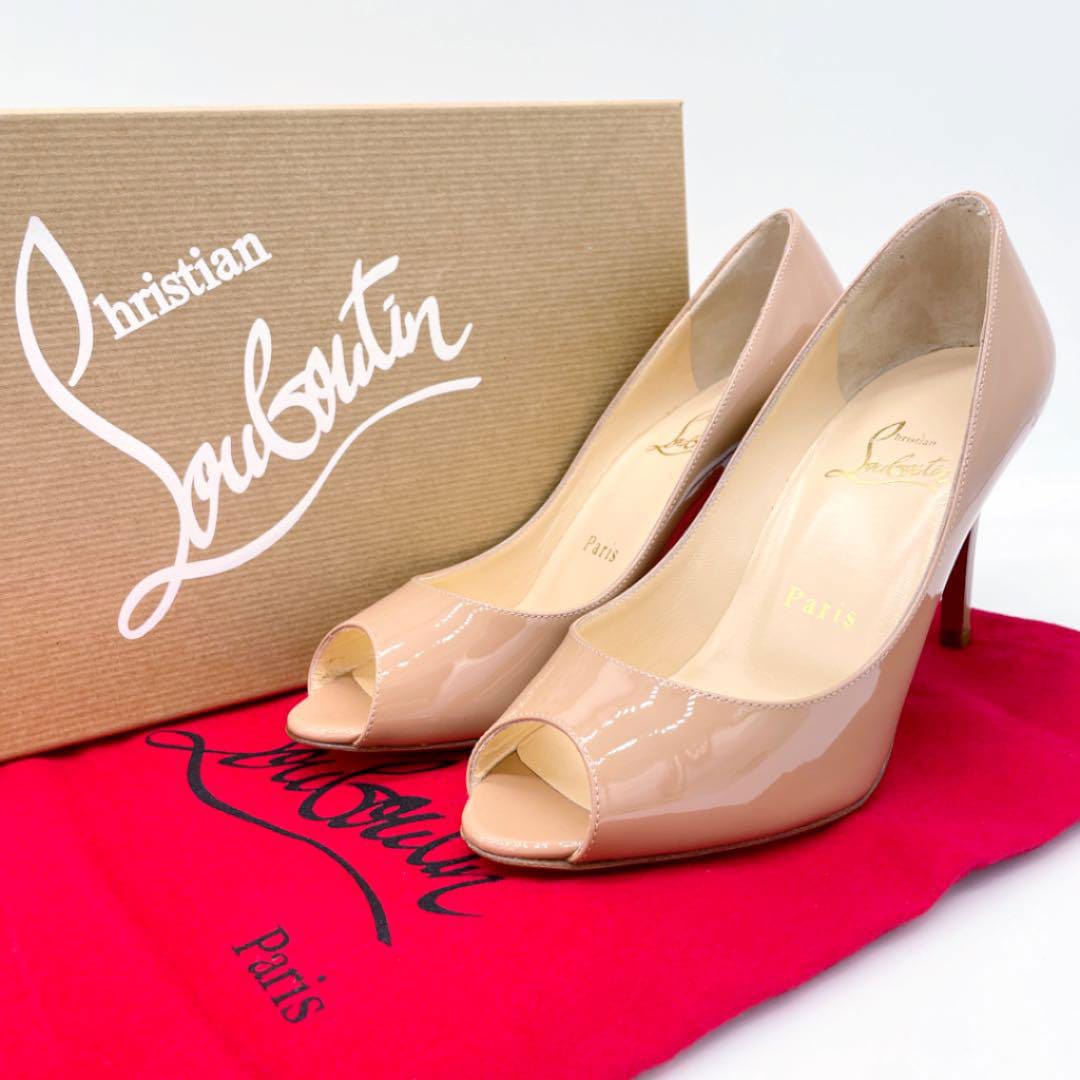 Christian Louboutin クリスチャンルブタン オープントゥパンプス