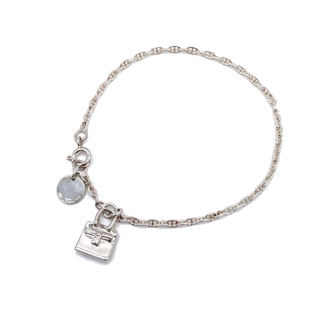 HERMES エルメス ブレスレット シェーヌダンクル ケリーチャーム 925