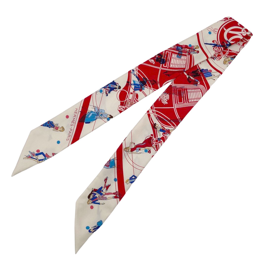 HERMES エルメス スカーフ ツイリー 『Ex-Libris Les Parisiennes