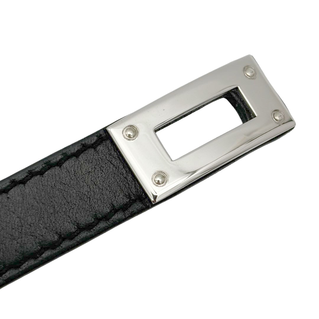 HERMES エルメス レザー ブレスレット ケリー ドゥブルトゥール