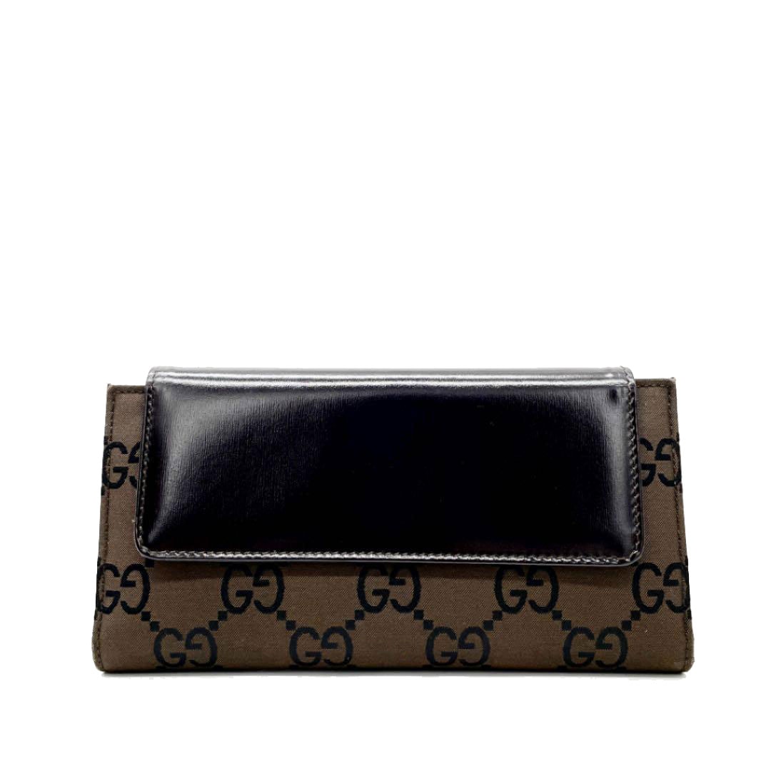 GUCCI GGパターン 長財布 ブラウン ✨️GUCCI GUCCI ダークブラウン 長