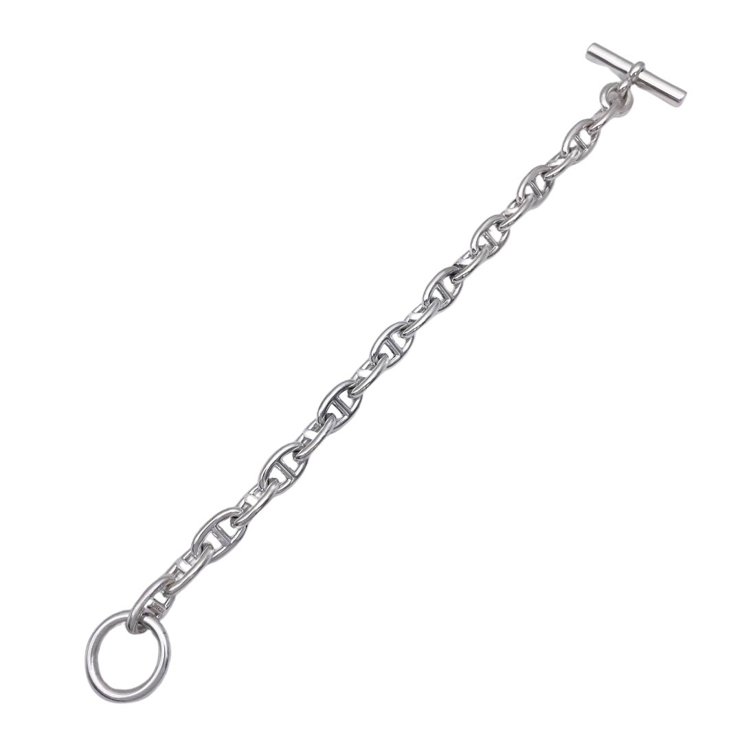 HERMES エルメス ブレスレット シェーヌダンクルMM 18コマ Ag925