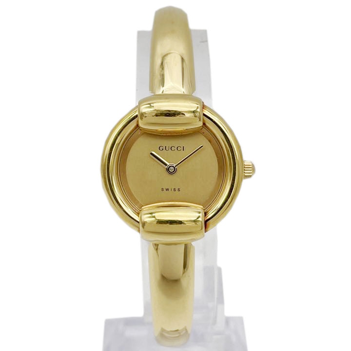 GUCCI グッチ レディース腕時計 バングルウォッチ ゴールド 1400L QZ