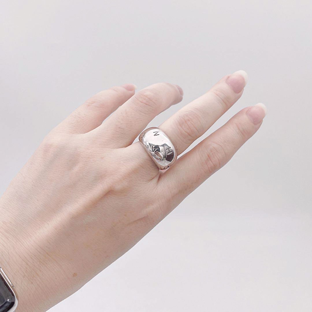 CHANEL シャネル リング 指輪 ロゴ SV925 シルバー ヴィンテージ 約13