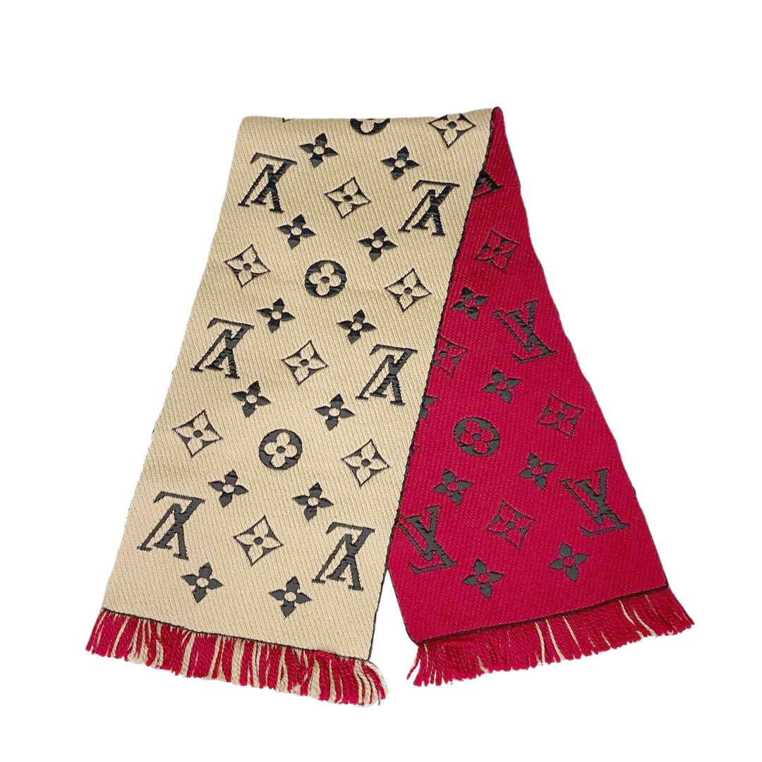LOUIS VUITTON ルイヴィトン マフラー エシャルプ・ロゴマニア デュオ