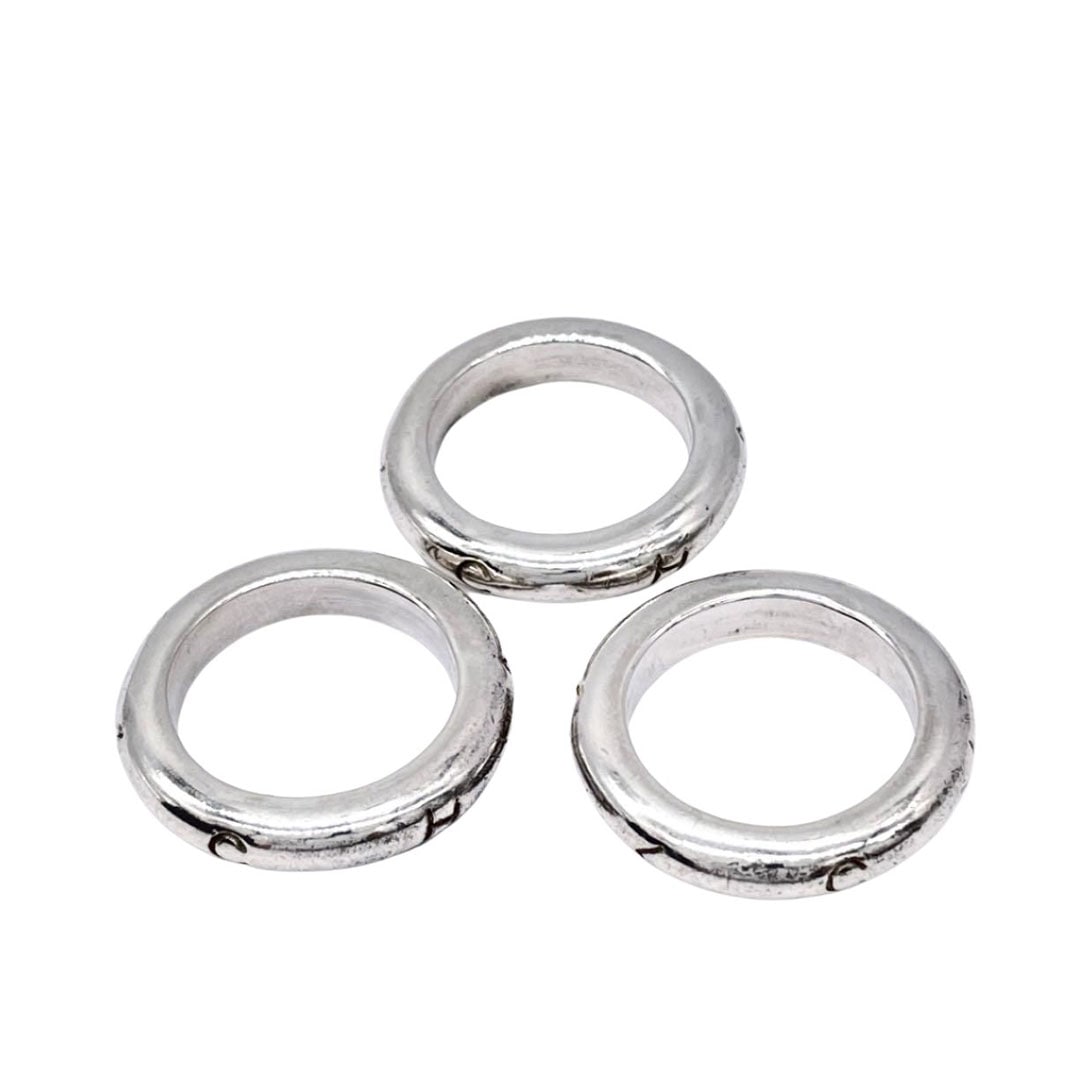 CHANEL シャネル 3連リング 指輪 ロゴ SV925 シルバー 約13.5～14号