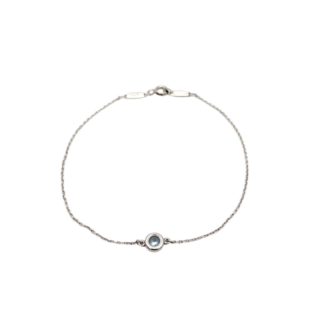 TIFFANY ティファニー ブレスレット バイザヤード アクアマリン SV925