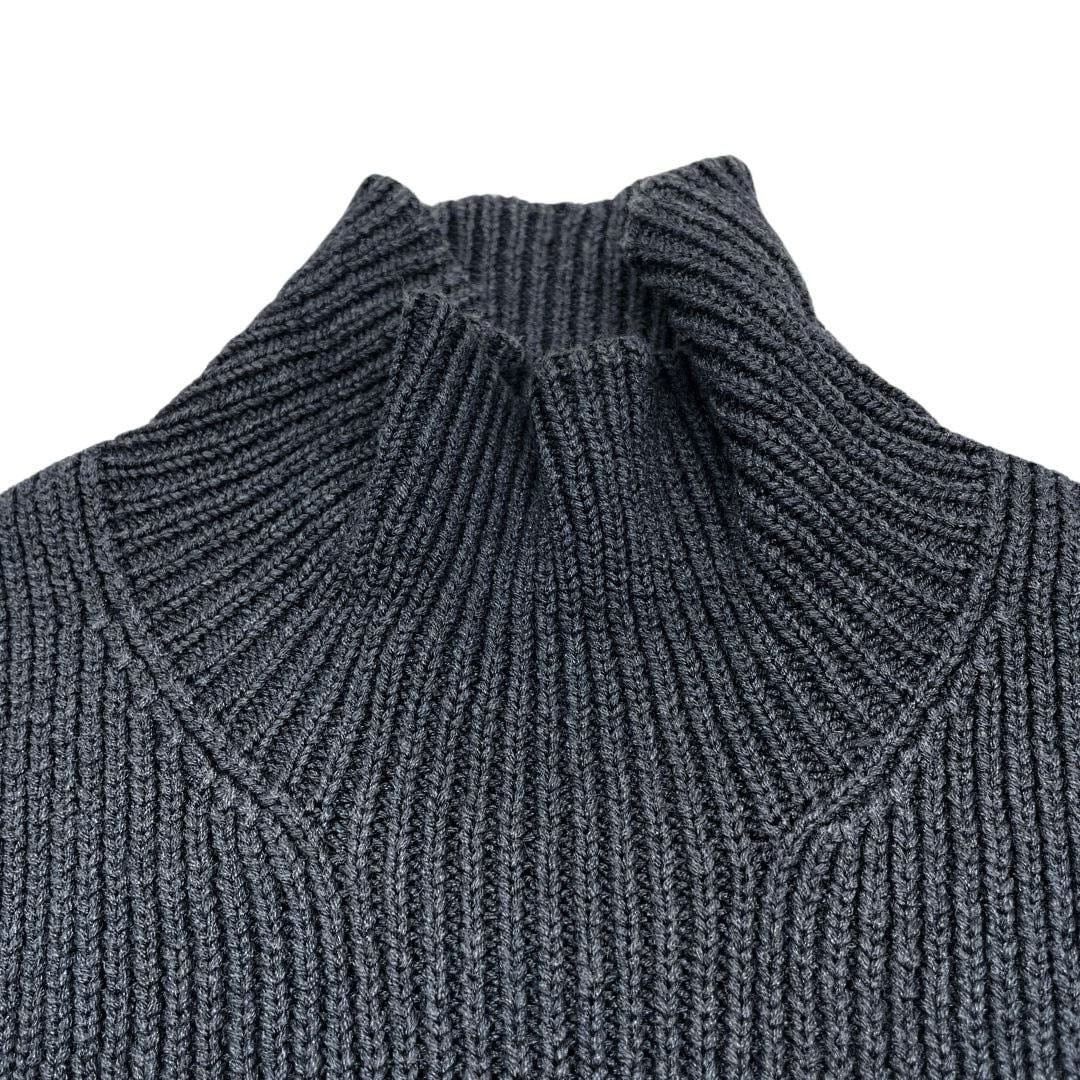 HERMES エルメス ノースリーブニット シルク ポリアミド XS グレー