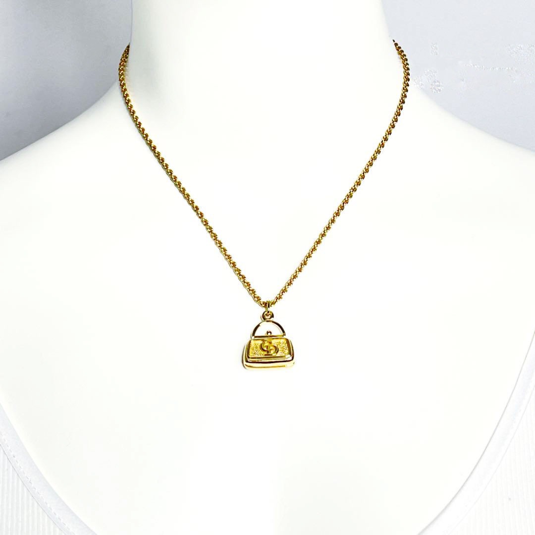 Christian Dior クリスチャンディオール ネックレス バッグモチーフ