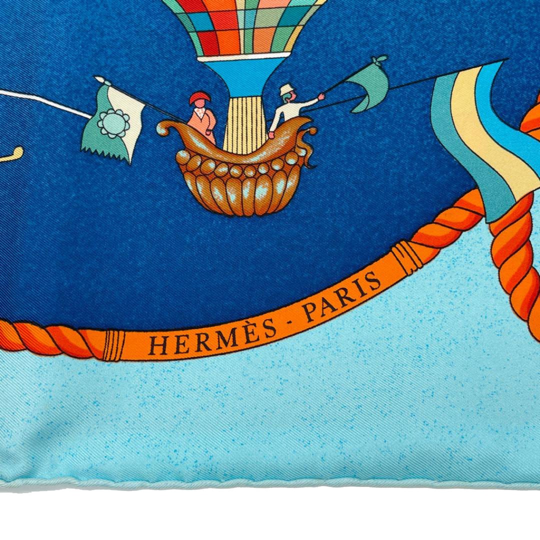 HERMES エルメス スカーフ カレ90 『LES FOLIES DU CIEL （大気の狂気