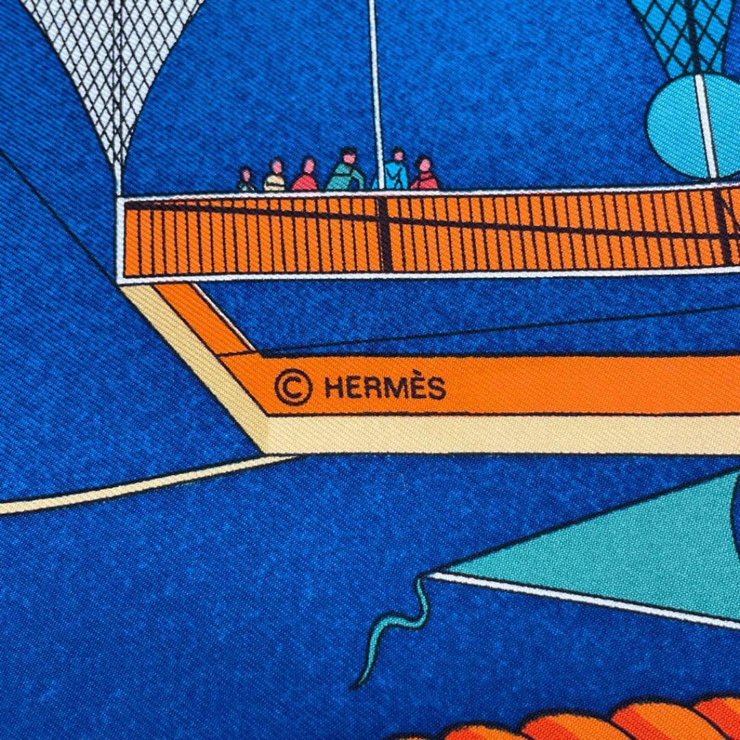 HERMES エルメス スカーフ カレ90 『LES FOLIES DU CIEL （大気の狂気