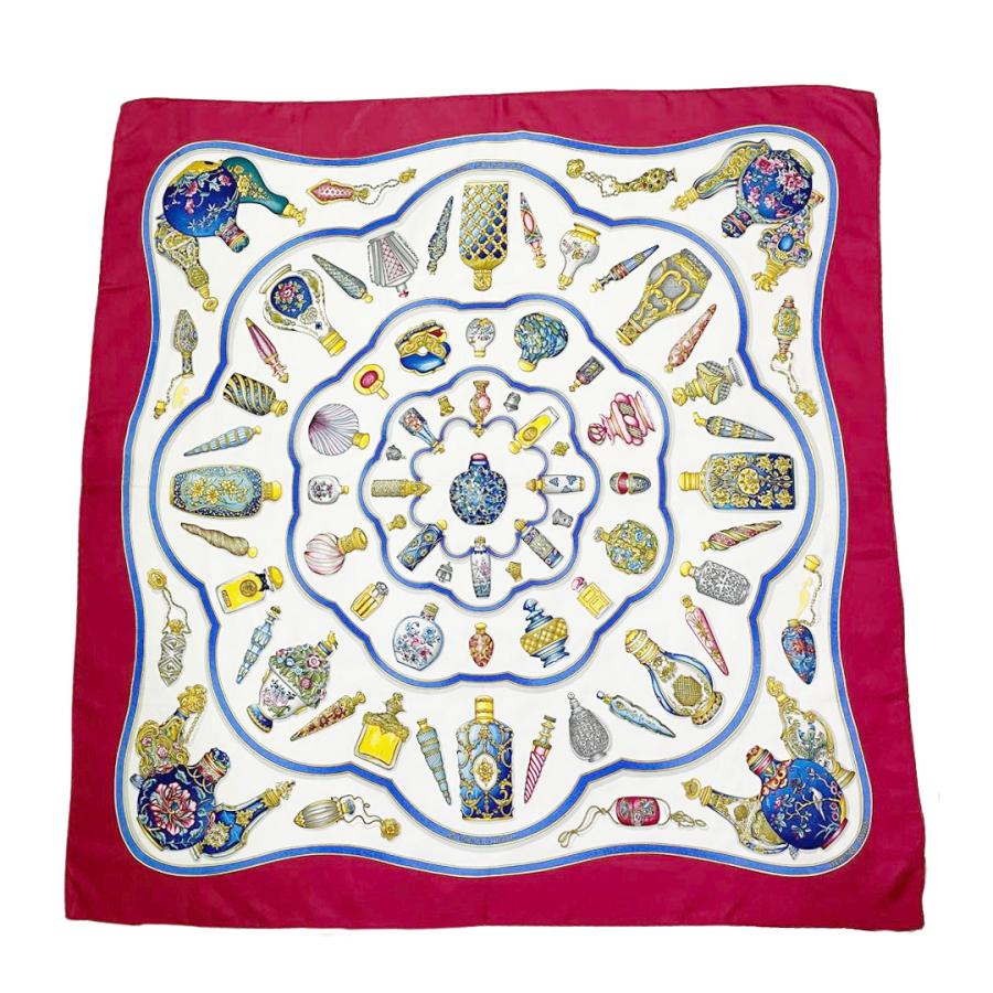 HERMES エルメス スカーフ カレ90 『Qu importe le flacon(香水柄