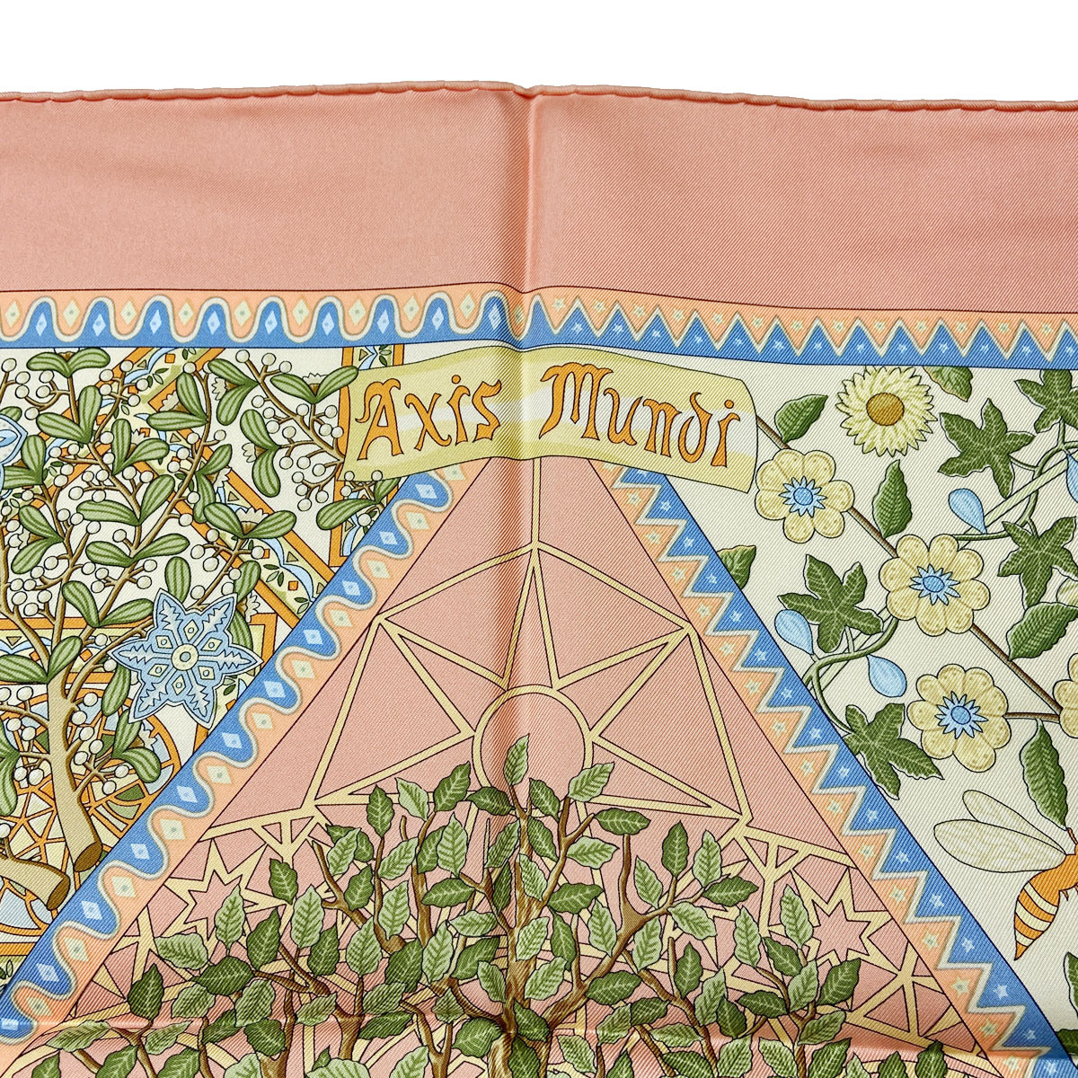 □エルメス□ スカーフ カレ90「AXIS MUNDI (世界の中心軸)」シルク