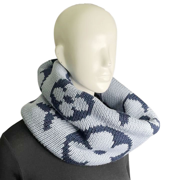 LOUIS VUITTON ルイヴィトン スヌードグランフロア モノグラム ニット