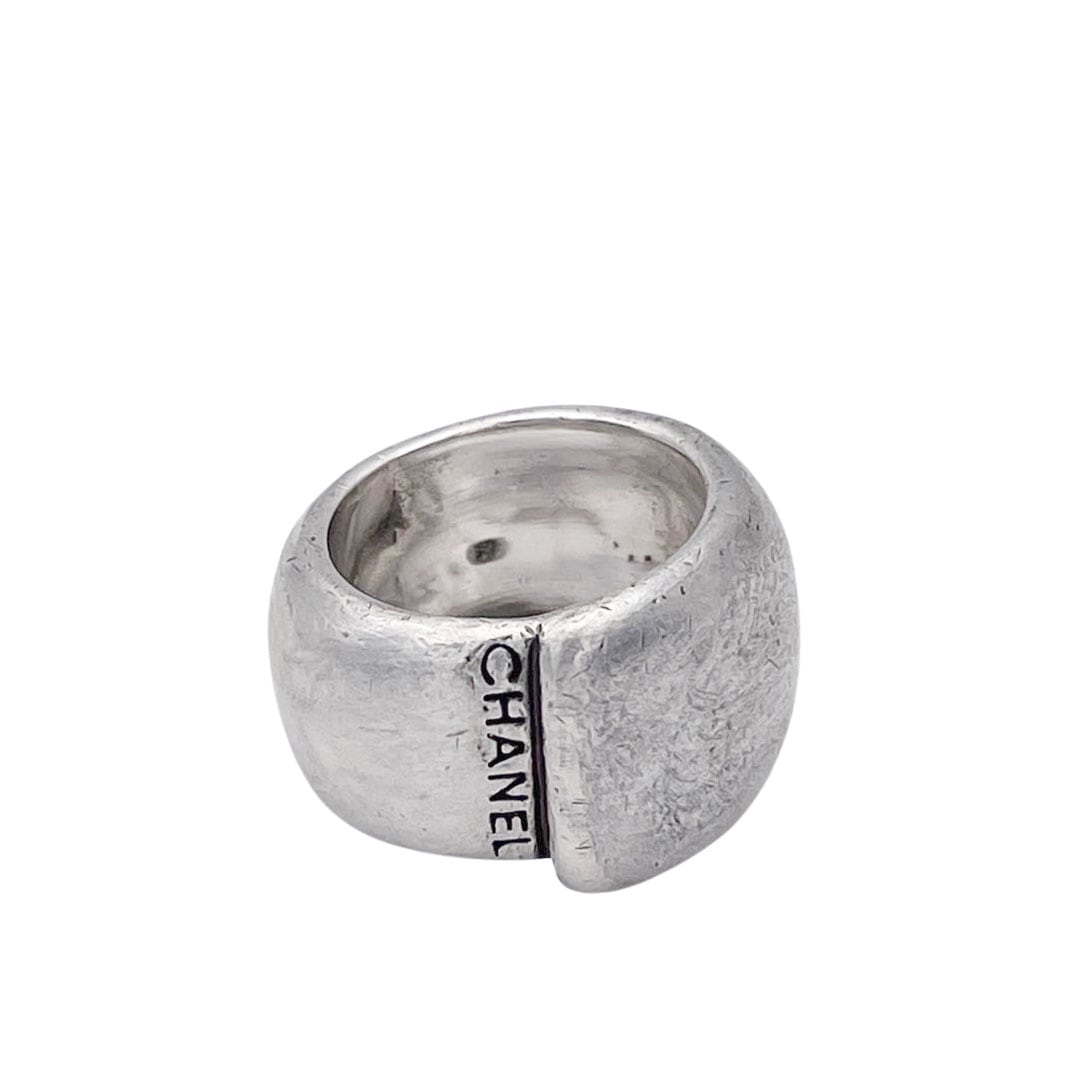 CHANEL シャネル ヴィンテージリング 指輪 ロゴ 925 シルバー 約10号