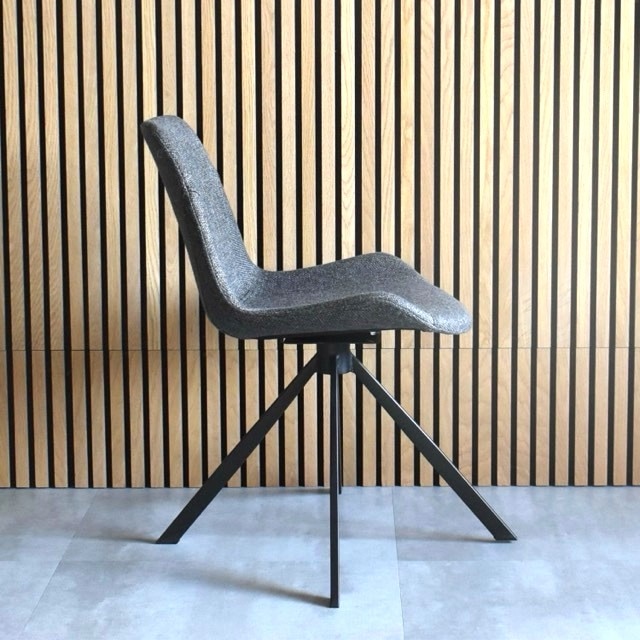 VIOLA(ヴィオラ)回転式ダイニングチェア ダークグレー | DINING