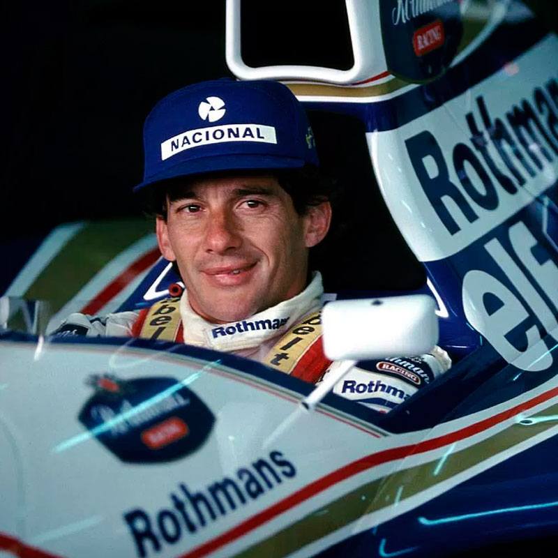 Liga Retro】アイルトン・セナNACIONALキャップ 【リーガレトロ