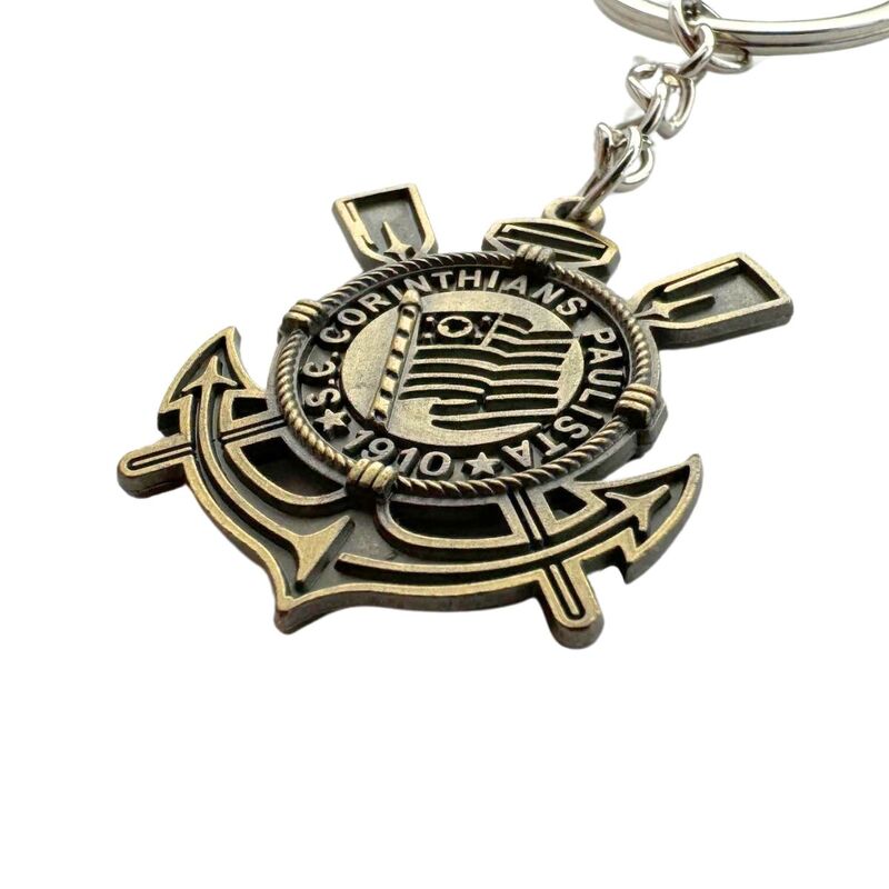 コリンチャンス両面エンブレム ブロンズカラーキーホルダー