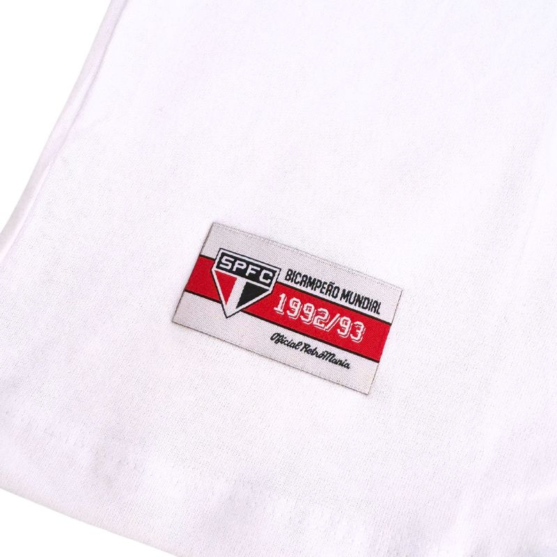 サンパウロFC公式襟付きTシャツ SAO PAULO FC 刺繍エンブレムレトロ