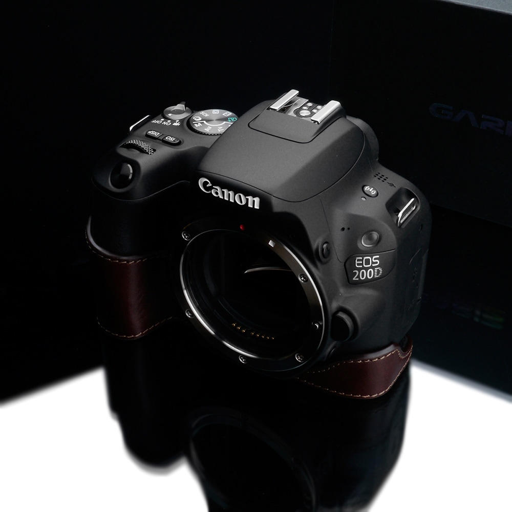 GARIZ Canon EOS Kiss X9用 本革カメラケース XS-CH200DBR ブラウン