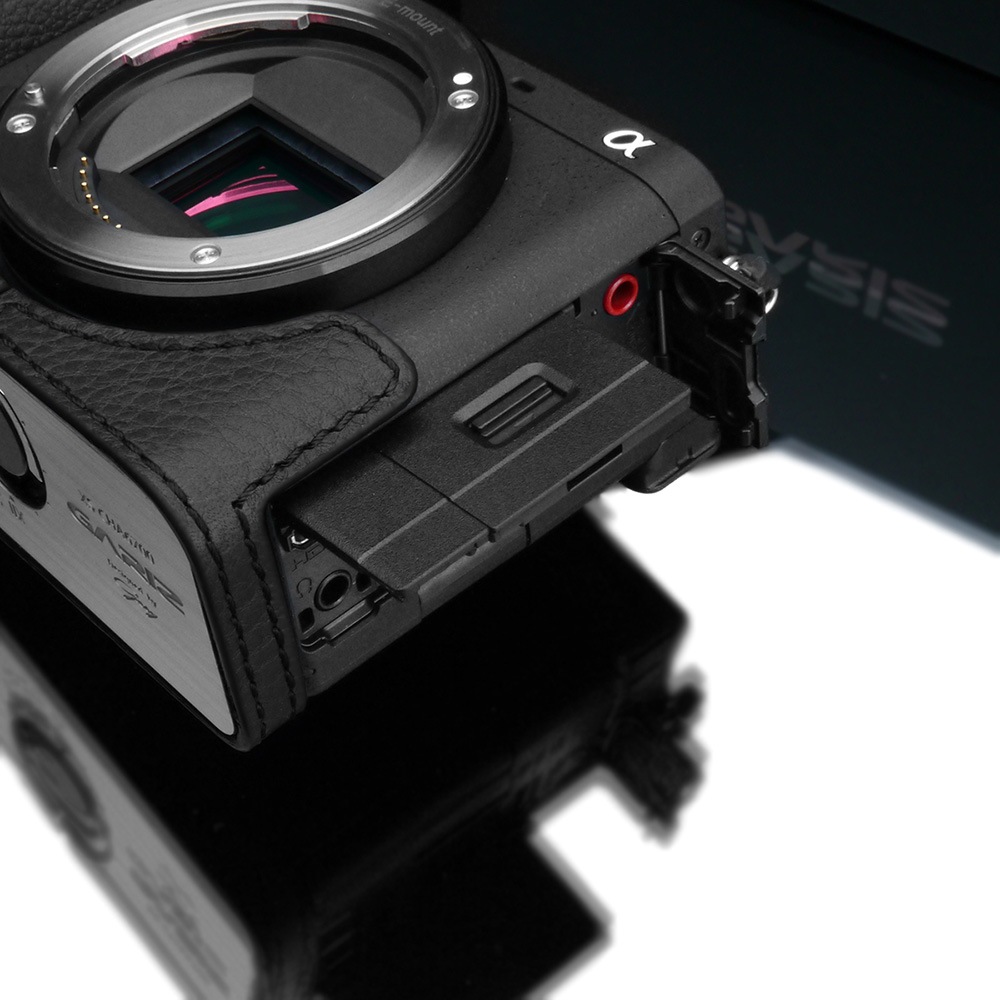 GARIZ SONY α6700 用 本革カメラケース XS-CHA6700BK ブラック
