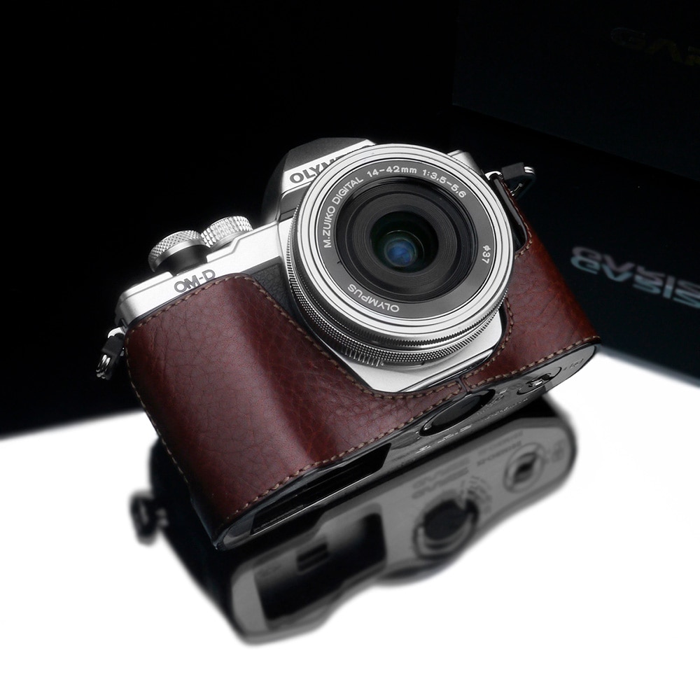 GARIZ OLYMPUS OM-D E-M10 Mark II用 本革カメラケース XS-CHEM10IIBR