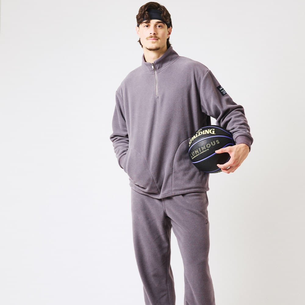 コートサイド フリース ハーフジップ プルオーバー SMJ25113【2カラー