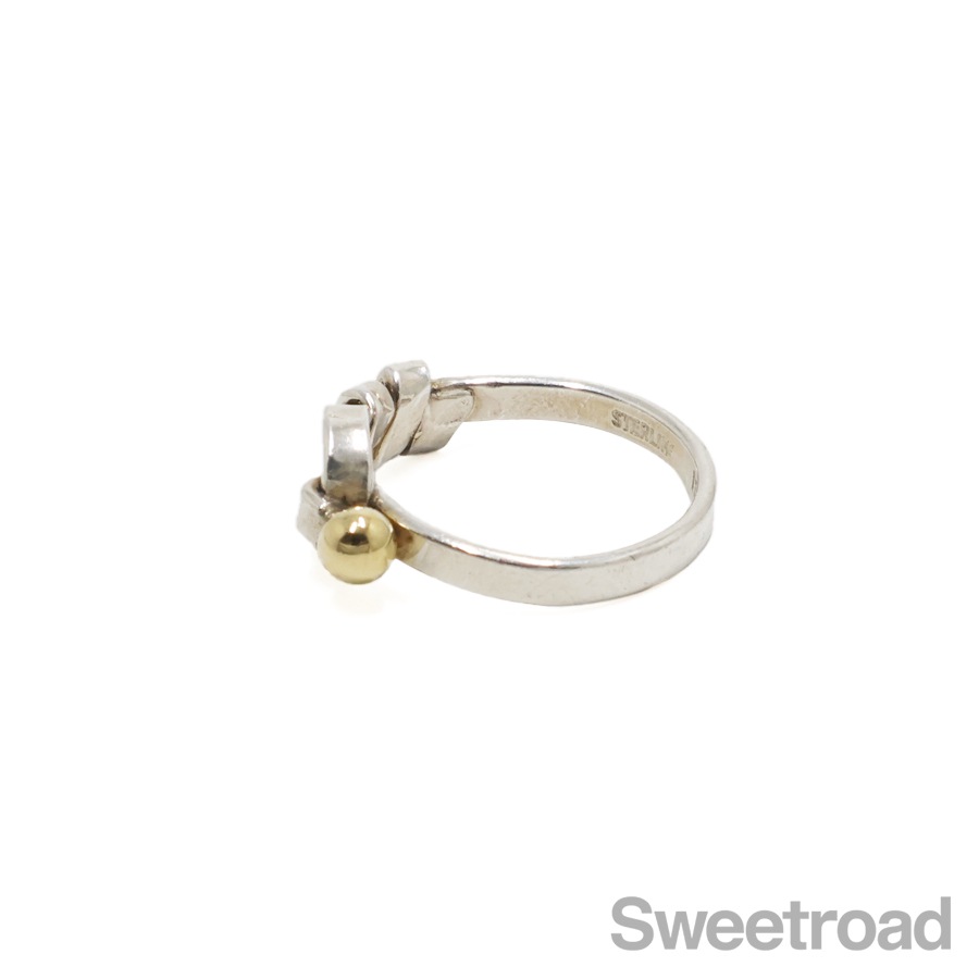 ティファニー フックアンドアイ フラットワイヤーリング 13号