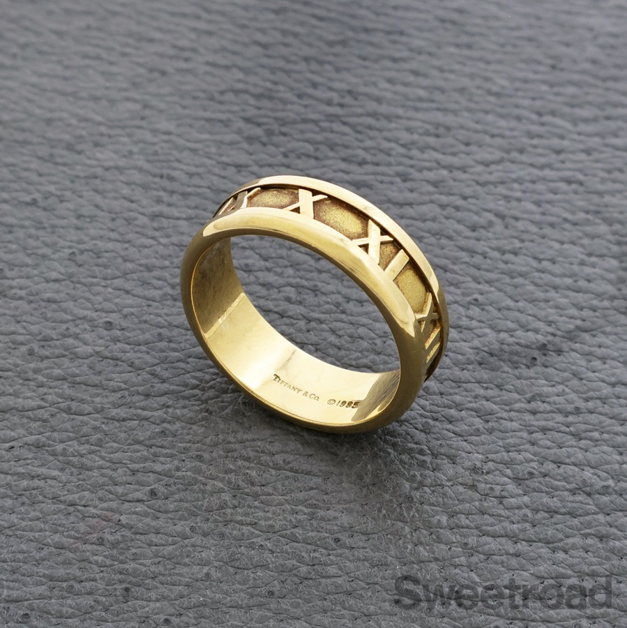 ティファニー アトラスリング 18号 18KYG | スイートロード-Sweetroad