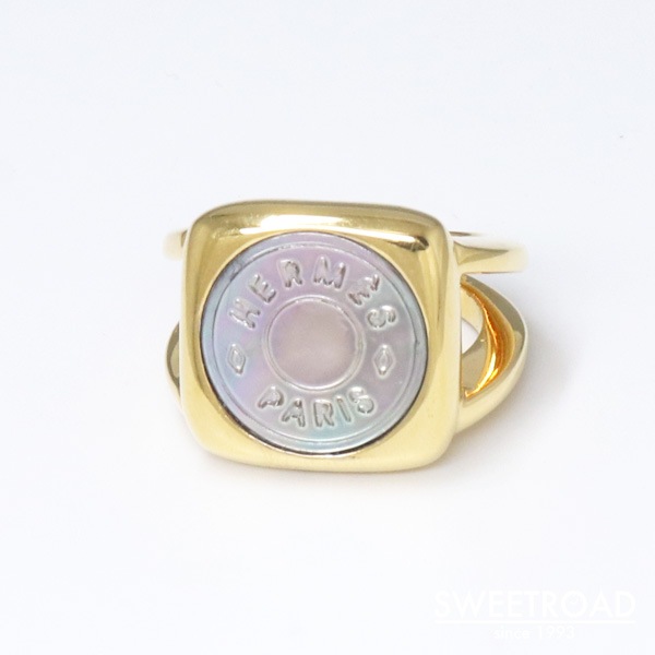 エルメス セリエ シェルリング コロゾ 50サイズ 10号 w-28428