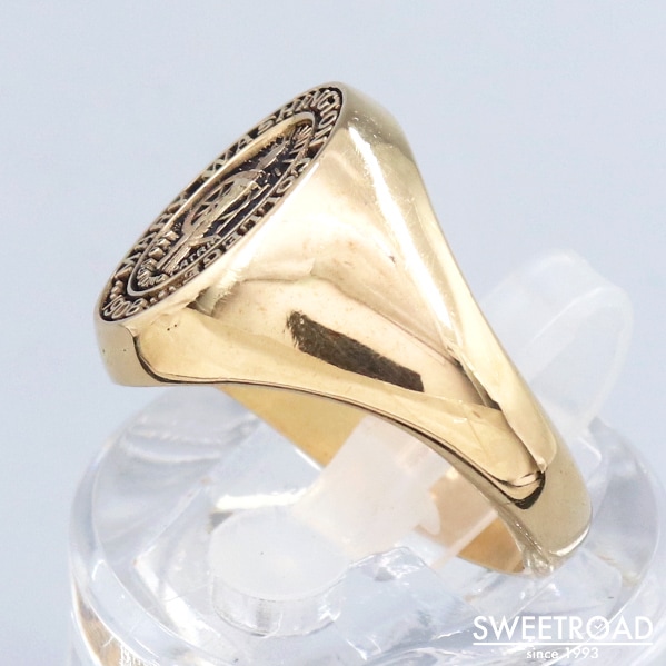 College Ring カレッジリング 10金無垢 10KYG 21号 GEORGE WASHINGTON