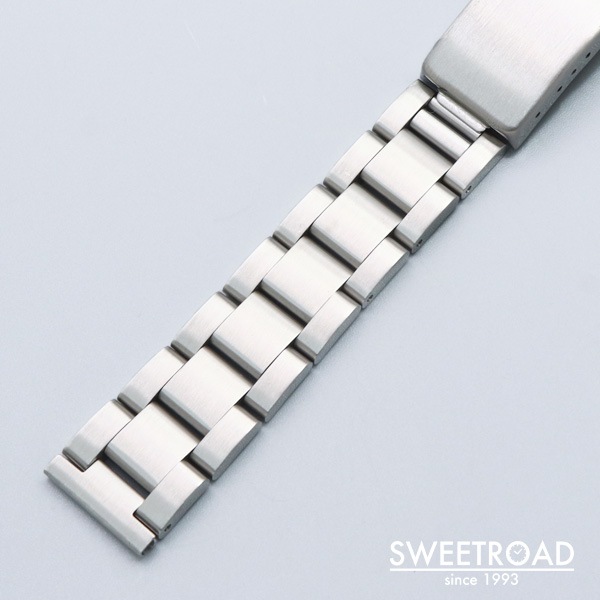 腕時計用ステンレスブレス 18mm 19mm 20mm 3連ハード ストレート 直管