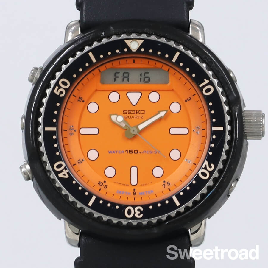 セイコー 150mハイブリッドダイバー Ref.H558-500A アナデジ 1982年製