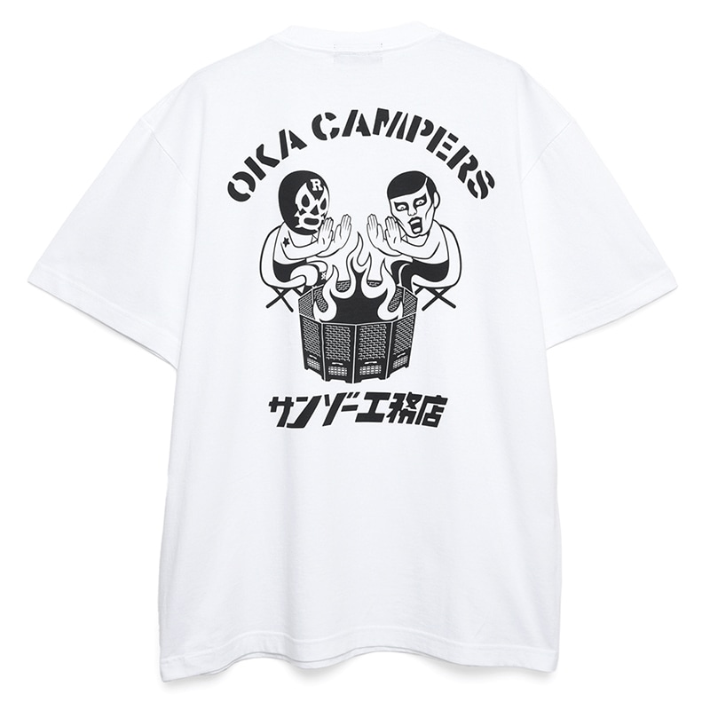 丘キャンパーズxサンゾー工務店］焚き火TEE | ALL ITEMS,COLLABO ITEMS