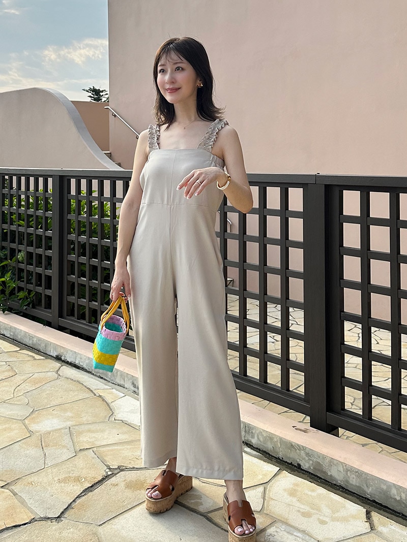 フリルストラップサロペット｜designed with Saaya Mizuno