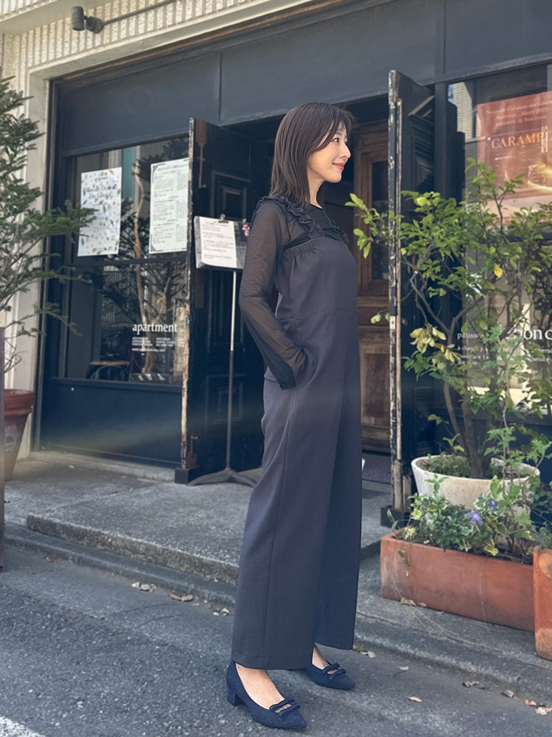 フリルストラップサロペット｜designed with Saaya Mizuno