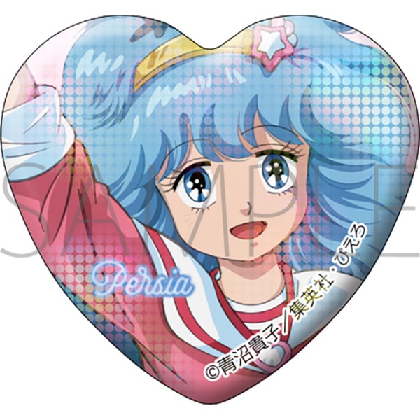 ぴえろ魔法少女シリーズ ハート型ホロバッジセット～チャーミング