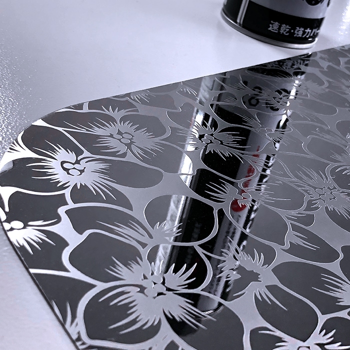 日野 17レンジャー 鏡面 ステンレス 安全窓 パネル ナビウインドウ 花