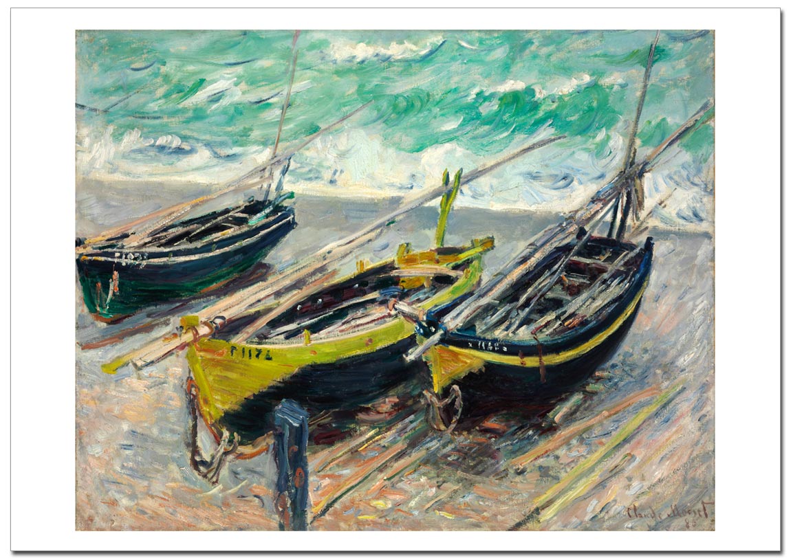 モネ漁船 Three Fishing Boats ポスター販売