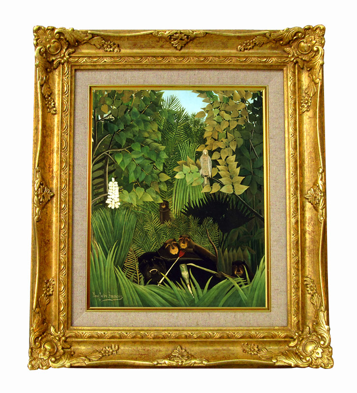 複製画】ルソー「牝牛と牧人」風景画 油彩画 複製画】ルソー「牝牛と